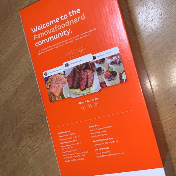 NIB Anova Sous Vide Precision Cooker - Picture 4 of 7